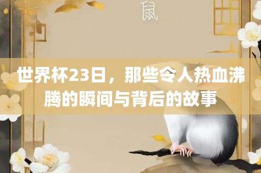 世界杯23日，那些令人热血沸腾的瞬间与背后的故事