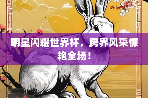 明星闪耀世界杯，跨界风采惊艳全场！