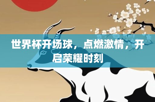 世界杯开场球，点燃激情，开启荣耀时刻