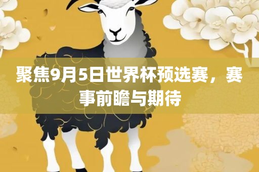 聚焦9月5日世界杯预选赛，赛事前瞻与期待吉安市靖泰电力工程有限公司