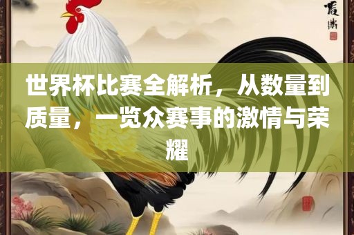 世界杯比赛全解析，从数量到质量，一览众赛事的激情与荣耀
