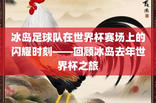 冰岛足球队在世界杯赛场上的闪耀时刻——回顾冰岛去年世界杯之旅