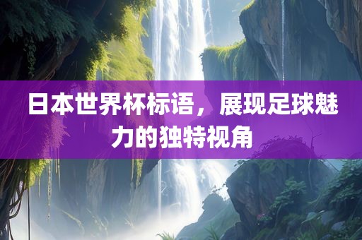 日本世界杯标语，展现足球魅力的独特视角