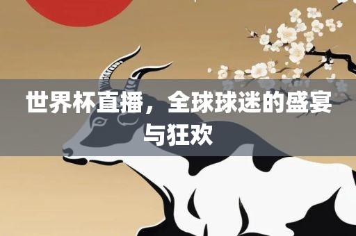 世界杯直播，全球球迷的盛宴与狂欢