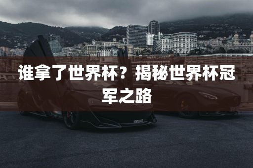 谁拿了世界杯？揭秘世界杯冠军之路