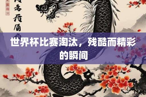 世界杯比赛淘汰，残酷而精彩的瞬间