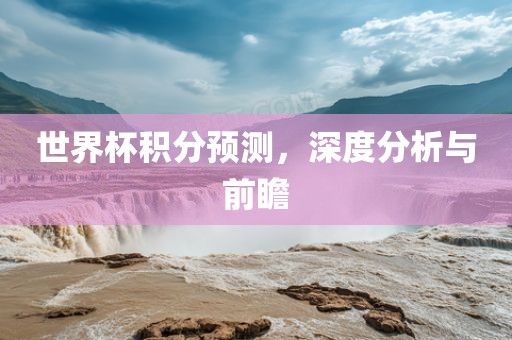 世界杯积分预测，深度分析与前瞻