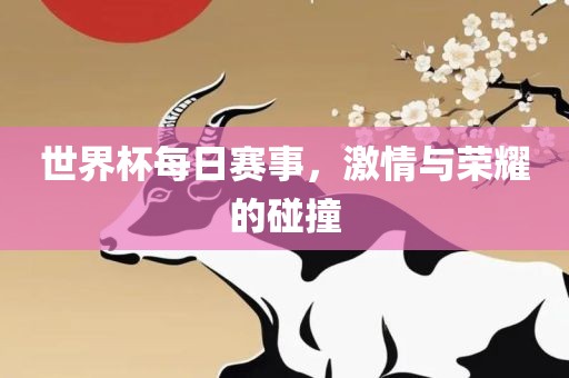 世界杯每日赛事，激情与荣耀的碰撞