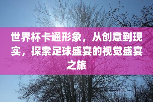 世界杯卡通形象，从创意到现实，探索足球盛宴的视觉盛宴之旅
