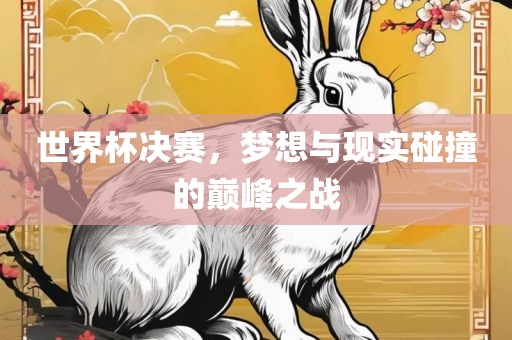 世界杯决赛，梦想与现实碰撞的巅峰之战