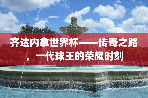 齐达内拿世界杯——传奇之路，一代球王的荣耀时刻