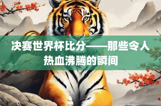 决赛世界杯比分——那些令人热血沸腾的瞬间
