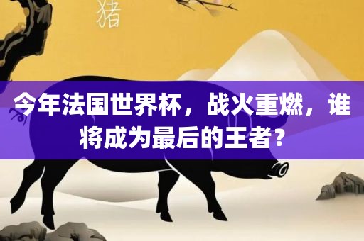 今年法国世界杯，战火重燃，谁将成为最后的王者？