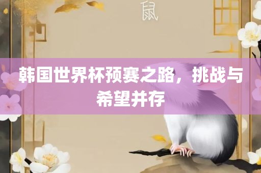 韩国世界杯预赛之路，挑战与希望并存