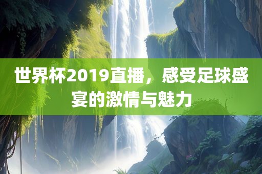 世界杯2019直播，感受足球盛宴的激情与魅力