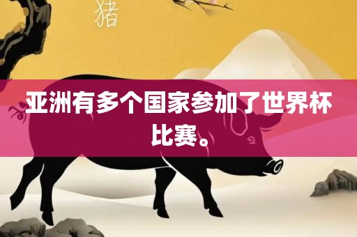 亚洲有多个国家参加了世界杯比赛。