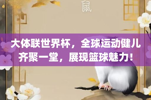 大体联世界杯，全球运动健儿齐聚一堂，展现篮球魅力！