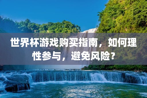 世界杯游戏购买指南，如何理性参与，避免风险？