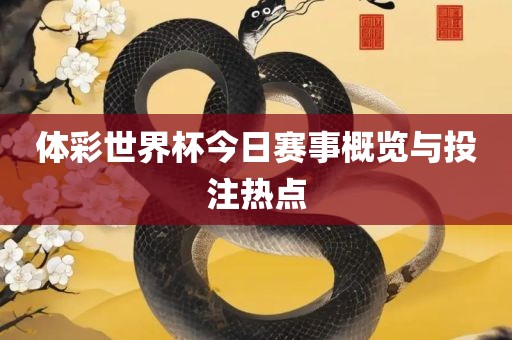 体彩世界杯今日赛事概览与投注热点