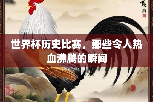 世界杯历史比赛，那些令人热血沸腾的瞬间