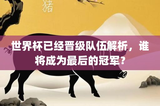 世界杯已经晋级队伍解析，谁将成为最后的冠军？